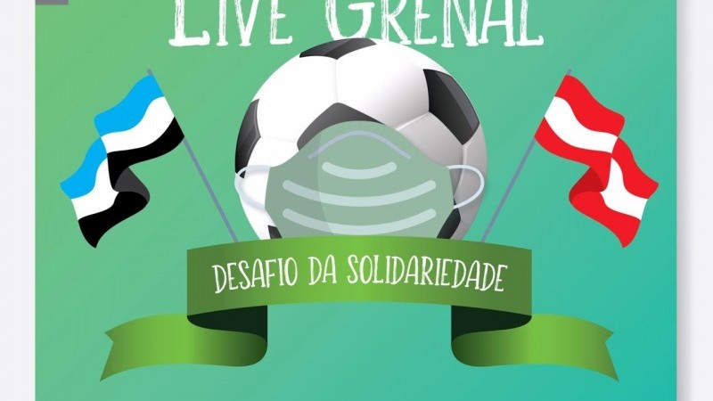 Live em forma de pocket show terá participação dos cantores Rafa Machado, representando o Grêmio, e Rafael Malenotti, pelo Inter 