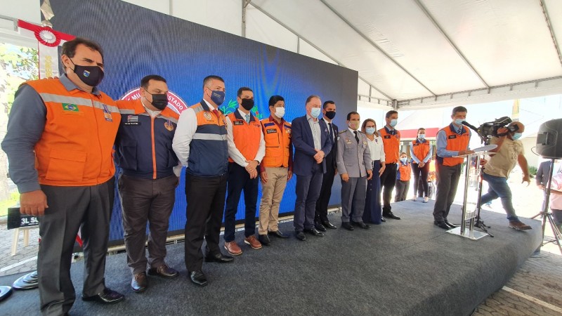 inauguração do novo Centro de Inteligência de Defesa Civil da Defesa Civil Estadual do Espírito Santo