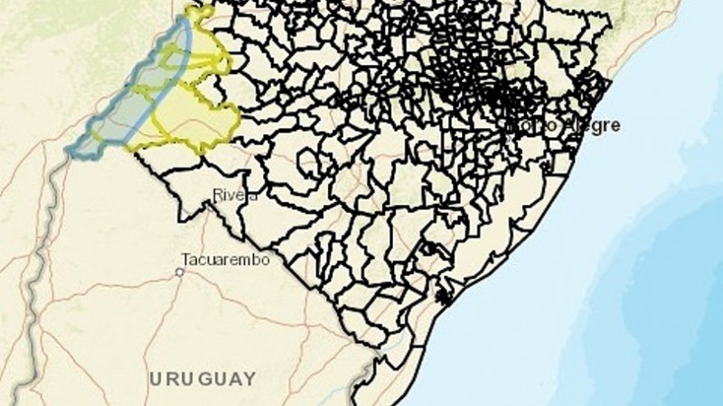 Defesa Civil RS Alerta para região do Baixo Uruguai acima da cota de inundação