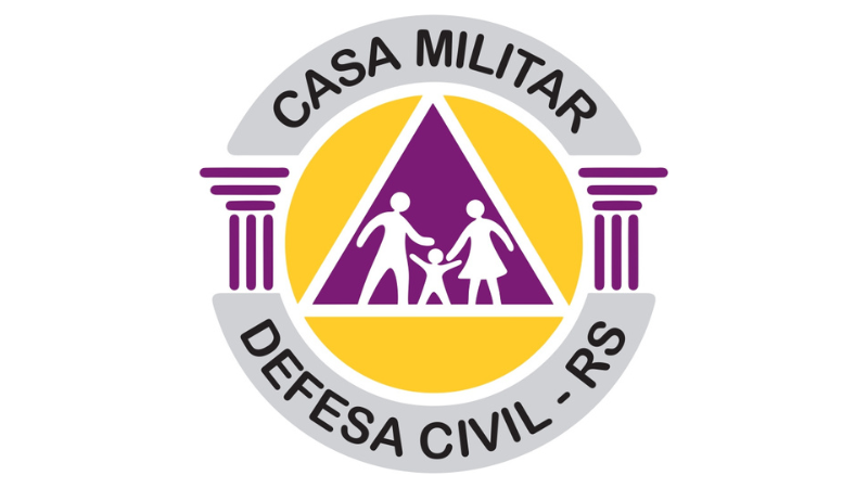 Logo Casa Militar e Defesa Civil RS