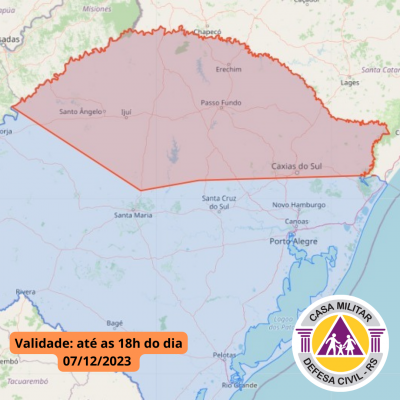 Alerta de chuva pontualmente forte