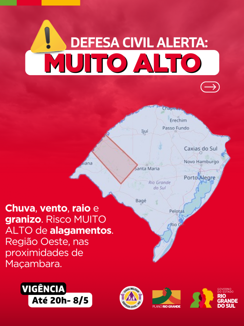 Vigência: até 20h de 8 de maio