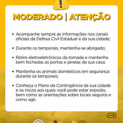 Alertas Comportamentos padrão