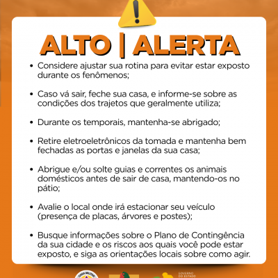 Alertas Comportamentos padrão (10)