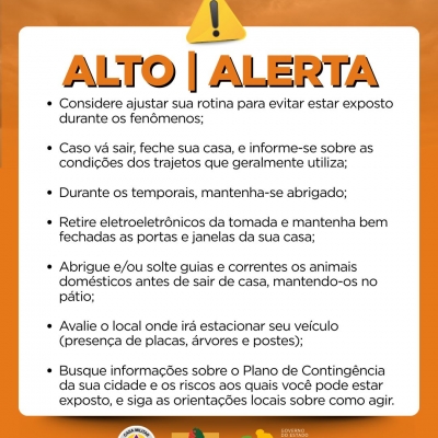 ALERTA LARANJA   CHUVA VENTO GRANIZO