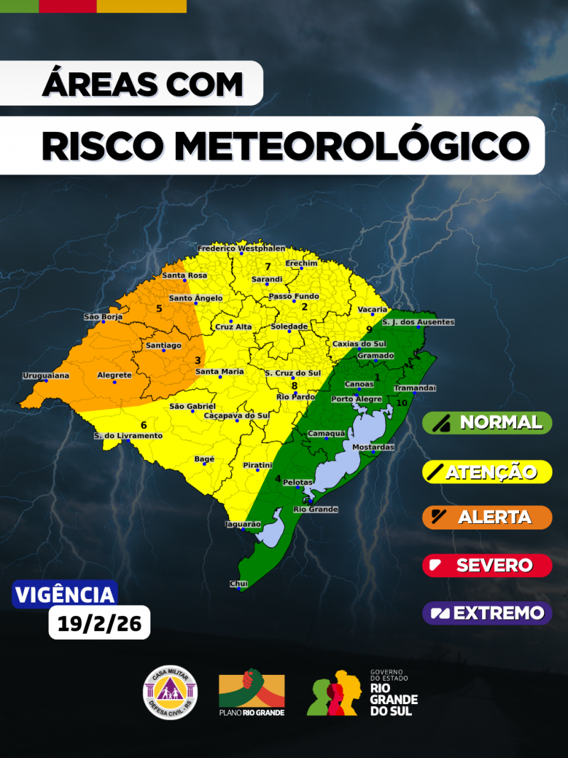 Aviso 2/2026 - Risco Meteorol&oacute;gico