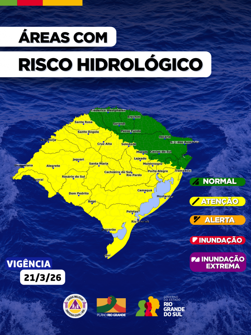 Aviso 3 - Mapa Hidrol&oacute;gico