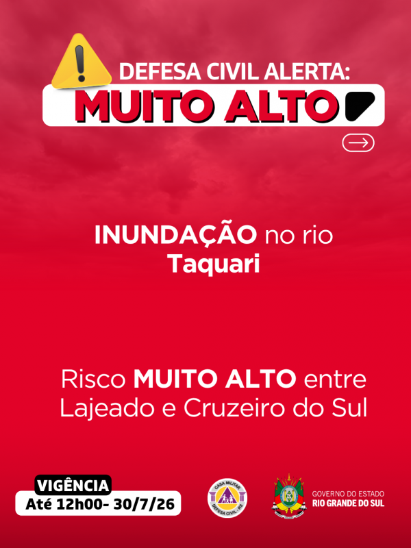 Defesa Civil alerta