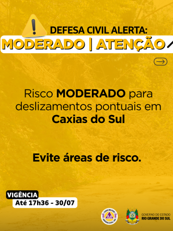 Defesa Civil alerta