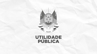 Bras&atilde;o do Rio Grande do Sul e, abaixo dele, escrito Utilidade P&uacute;blica
